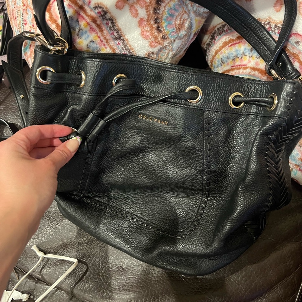 Cole Haan Black Leather Bag